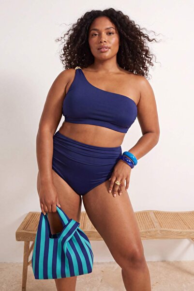 Trendyol Curve Marineblauer, chlor- und wasserbeständiger, langlebiger LYCRA ...