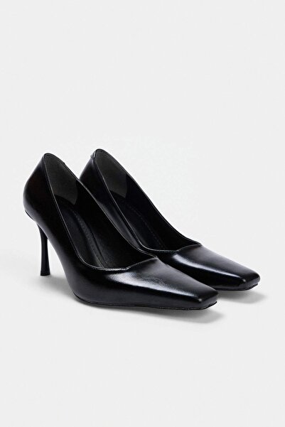 TRENDYOL SHOES Black 8 cm Women's Classic Heeled Shoes Takaw27To00011