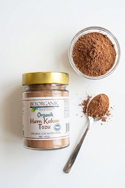BEYORGANİK Organik Ham Kakao Tozu 140 gr (PESTİSİT ve KADMİYUM ANALİZLİ)