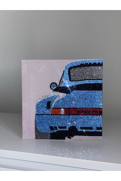 YADA Porsche - Rhinestone Kit, Diamond painting, Kristal Taş Yapıştırma 20x20...