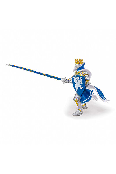 Papo FIGURINA REGE CU BLAZON DRAGON albastru