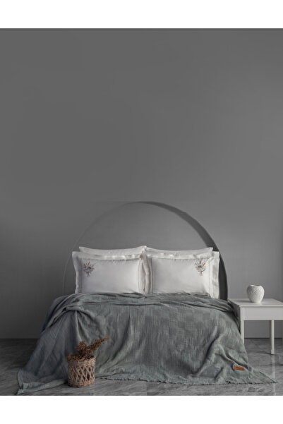 Dantela Σετ Κεντημένο στον Χέρι Καλλιτεχνικό Σετ Μαξιλαριού & Κάλυμμα Καρέκλα...