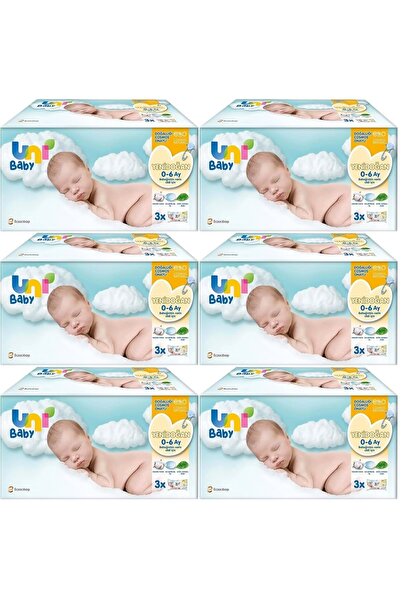 Uni Baby Islak Havlu Hassas Yeni Doğan 40 Yaprak (18 Li Set) 720 Yaprak (Nari...