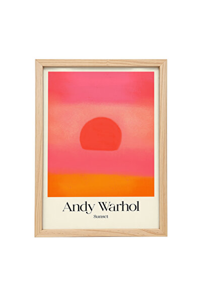 KAYNOCK Andy Warhol Sunset 1, Modern, Contemporary Art, Sanat, Poster Tablo D...