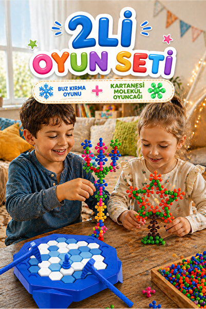 2-Piece Playset Ice Kingdom and Molecule - Educational and Educational Playset