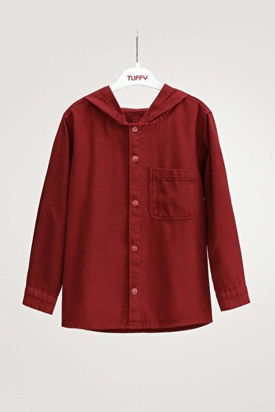 Jack Lion Jacklions baby boy snap button hooded jacket 1-5 years burgundy
