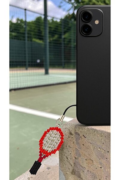 SEARD Miyuki Beads Handmade Tennis Racket Phone Charm - Charm 2