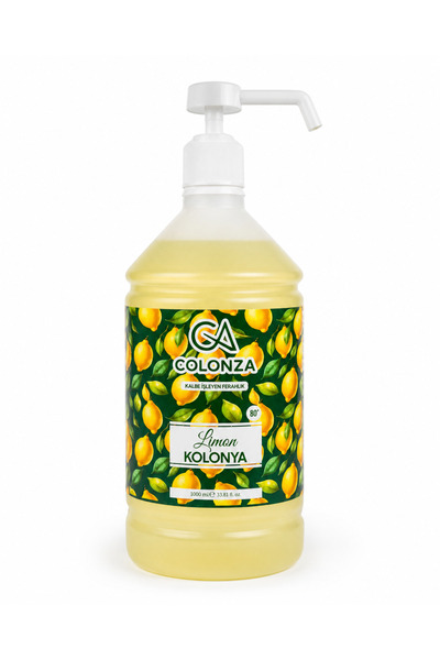 Colonza Limon Kolonyası 1 Litre Püskürtmeli Kapak
