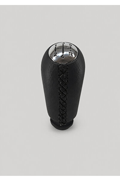 KAVRAZY Renault Captur Vites Topuzu Siyah Deri - (Siyah Çapraz Dikiş)