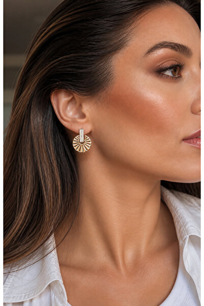 İNİTİUM Xuping Jewelry Orijinal Tasarım Güneş Model 14 Ayar Altın Kaplama Gol...