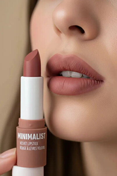 Miniso Lisanslı Minimalist Serisi Kadife Mat Ruj No 12 - Doğal Kahve Tonu ve ...