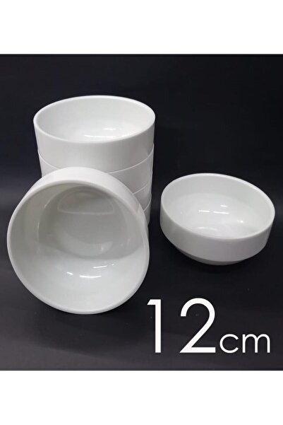 abnturk 4 Adet Sağlam Beyaz Melamin Çorba Kasesi 12cm Yoğurt,Hoşaf,Sütlaç Ev ...