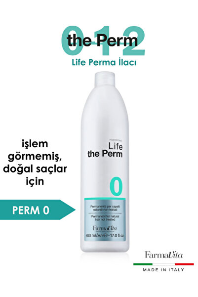 Farmavita Life Perma İlacı No:0 Doğal Saçlar 500 Ml