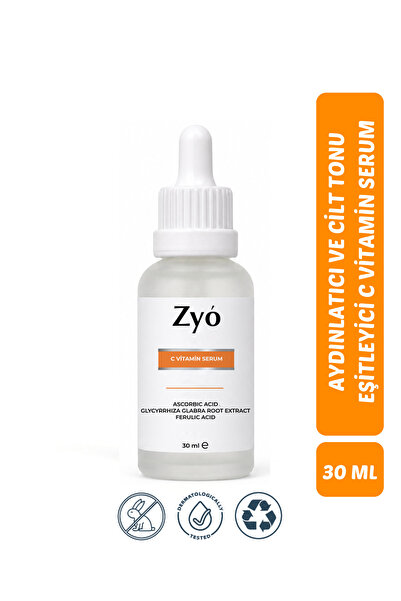 Zyo Aydınlatıcı ve Cilt Tonu Eşitleyici Vitamin C Serum 30 ml