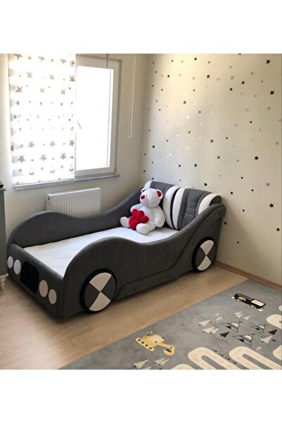 Puf Bebe Montessori Her Tarafı Yumuşacık Puf 90x190 Arabalı Bebek Ve Çocuk Ya...