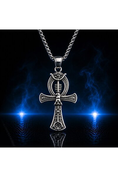 voyageaccessory Antik Mısır Ölümsüzlük Sembolü – Gotik Mistik Çelik Tasarım H...