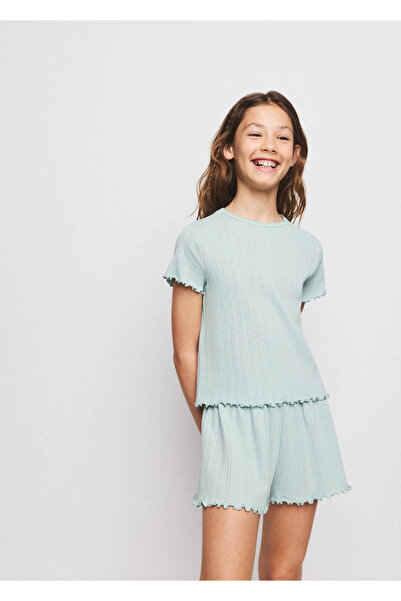 MANGO Kids Fitilli şort pijama