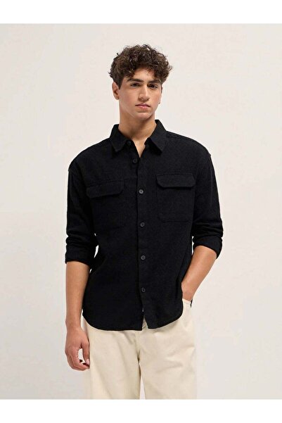 The Bear House Men's long Sleeve Shirt, breathable, soft comfort Fabric