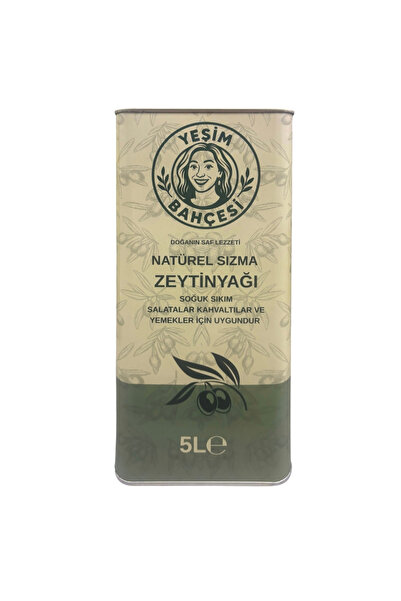 yeşim bahçesi Natürel Sızma Zeytinyağı 5 lt | Soğuk Sıkım, Polifenol Zengini,...