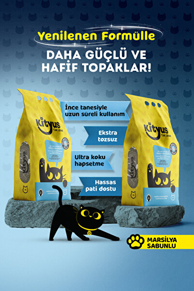 Kityus 2li Avantaj Paketi Ekstra Hijyenik İnce Taneli Topaklanan Tozsuz Marsi...