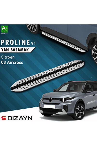 S Dizayn S-Dizayn Citroen C3 Aircross 2 OEM Still Pro V1 Aluminyum Yan Basama...
