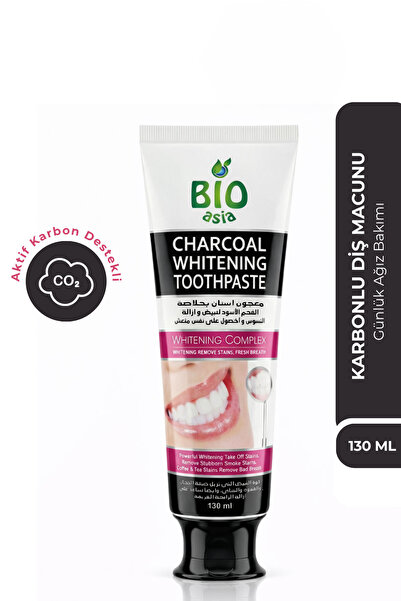 Bio Asia Karbon Diş Macunu – Beyazlatıcı Etki, Doğal Aktif Karbon Temizliği 1...