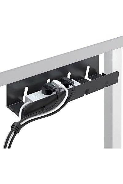 Arabest 2-Pack Under Desk Cable Management Tray,No Drill Steel Wire & Cord Or...