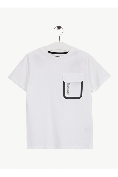 JEEP Beyaz Erkek Çocuk Baskılı T-Shirt J6SB-TST7668