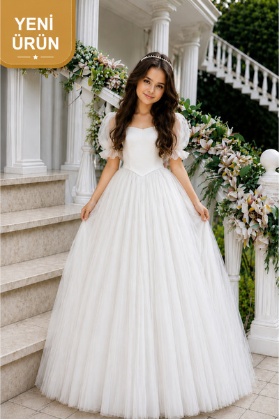 ELAFOR Fusta pentru fete Rochie de seara din tul pufos Rochie de mireasa-Tac ...