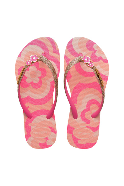 Havaianas Pembe Kız Çocuk Plaj Terliği KIDS SLIM GLITTER II