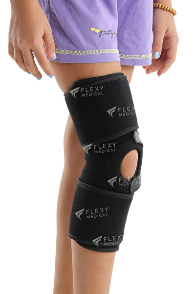 Flexy Medical Çocuk Dizliği Silikon Patella Destekli Menüsküs, Kas, Eklem, Kr...