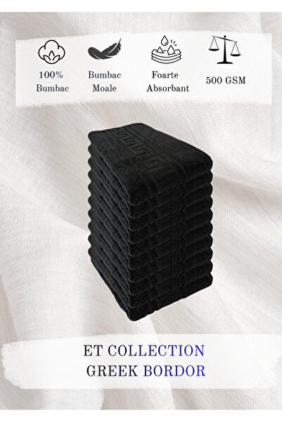 ET Collection Set de 10 prosoape grecești, 30x50 cm, 500 GSM, 100% bumbac pak...