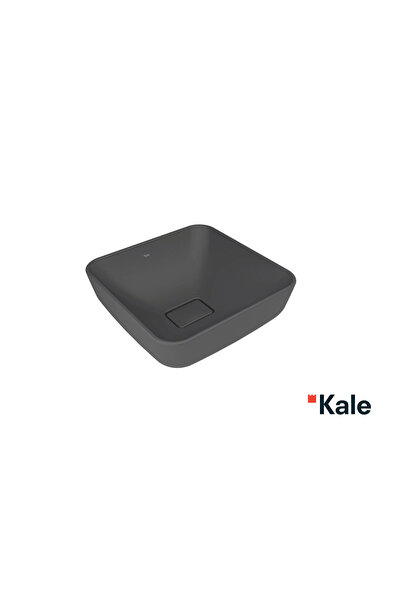 KALE Zero 2.0 40x40 Cm Mat Antrasit Gri Kare Çanak Lavabo