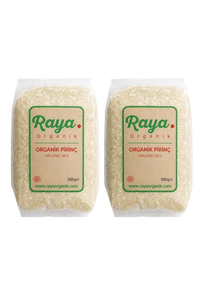 Raya Organik Organik Pirinç 2'li Paket (500 gr * 2) Doğal Katkısız Yerli Üretim