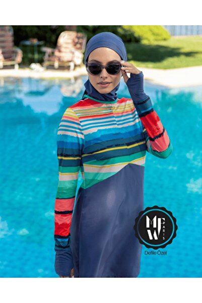 Mayovera Closed Swimsuit - Striped Colors