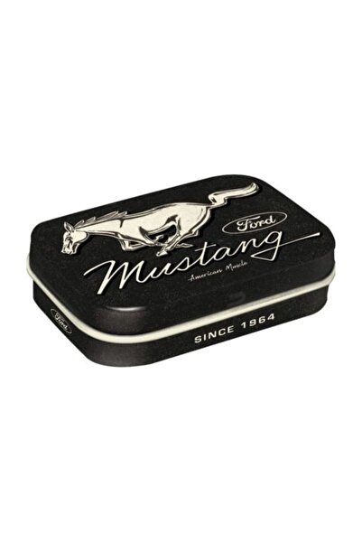 Nostalgic Art Cutie mică de bomboane - Ford Mustang: Logo cal Negru