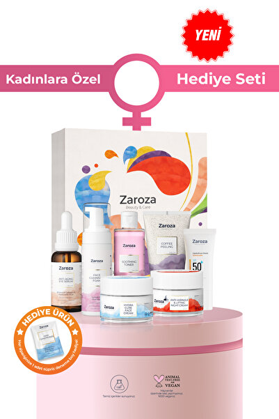 ZAROZA Kadınlara Özel Hediye Seti – 7’li Yüz, Vücut ve Kişisel Bakım Seti