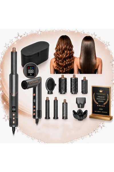 Yasomi Witero 9in1 Ultra Multi-Styler Dijital Ekran Sıcak-Soğuk Hava Saç Şeki...