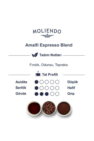 Moliendo Finest Coffee Amalfi Espresso Blend Kahve (Çekirdek Kahve) 1000 g