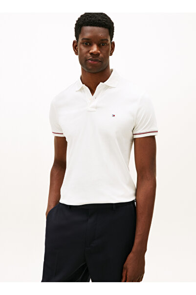 Tommy Hilfiger LIQUID COTTON RWB CUFF SLIM POLO