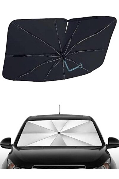 Generic Car Windshield Sunshade Umbrella 57"x32" Foldable Car Windshield Sun ...