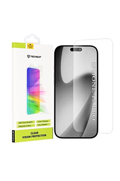 Techsuit Protector de ecran pentru iPhone 17 Pro - Sticlă Clear Vision - Tran...