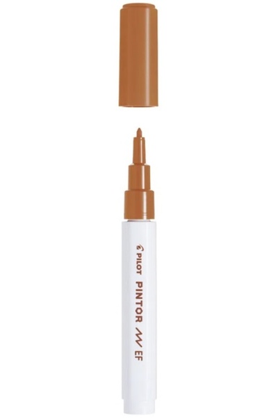 Pilot Marker de vopsea Pintor, vârf rotund EF 0.7 mm, maro