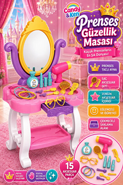 Doğan Oyuncak Dünyası Candy & Ken Prenses Güzellik Masası - Güzellik Setleri ...