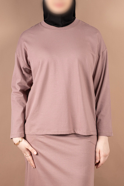 Vauva OVERSIZE PAMUKLU UZUN KOL TSHIRT 25542