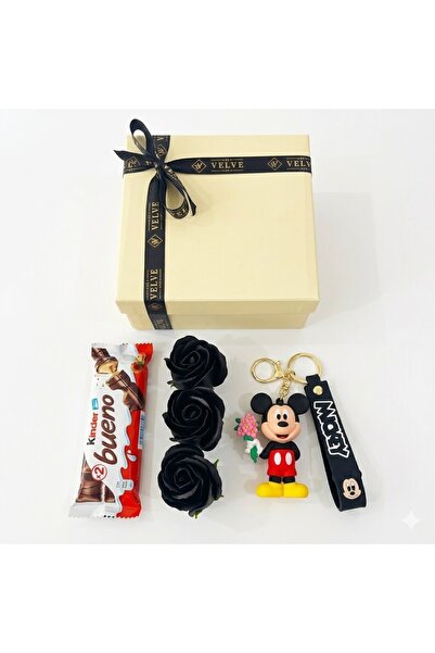 velve Children's set Joy Box Mickey Mouse, Disney figurine Keychain , 3 soap ...