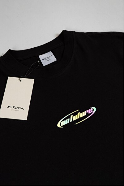 No Future Reflective Logo Regular Fit Men's T-Shirt Nf0597Sy