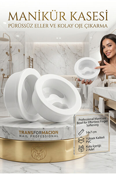 Transformacion Parmak Yumuşatma 2 ADET Manikür Kasesi