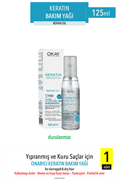 OKAYPROFESSIONNEL Okay Prof. Keratın Smooth Haır Serum 125 ml