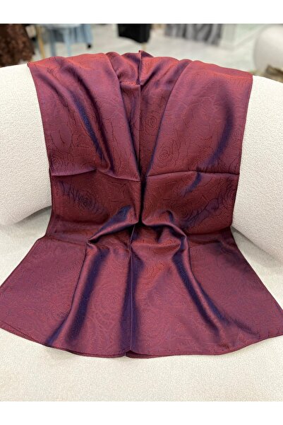 Modario Silk Hand-Made Voile Jacquard Shawl with Rose Pattern - 3